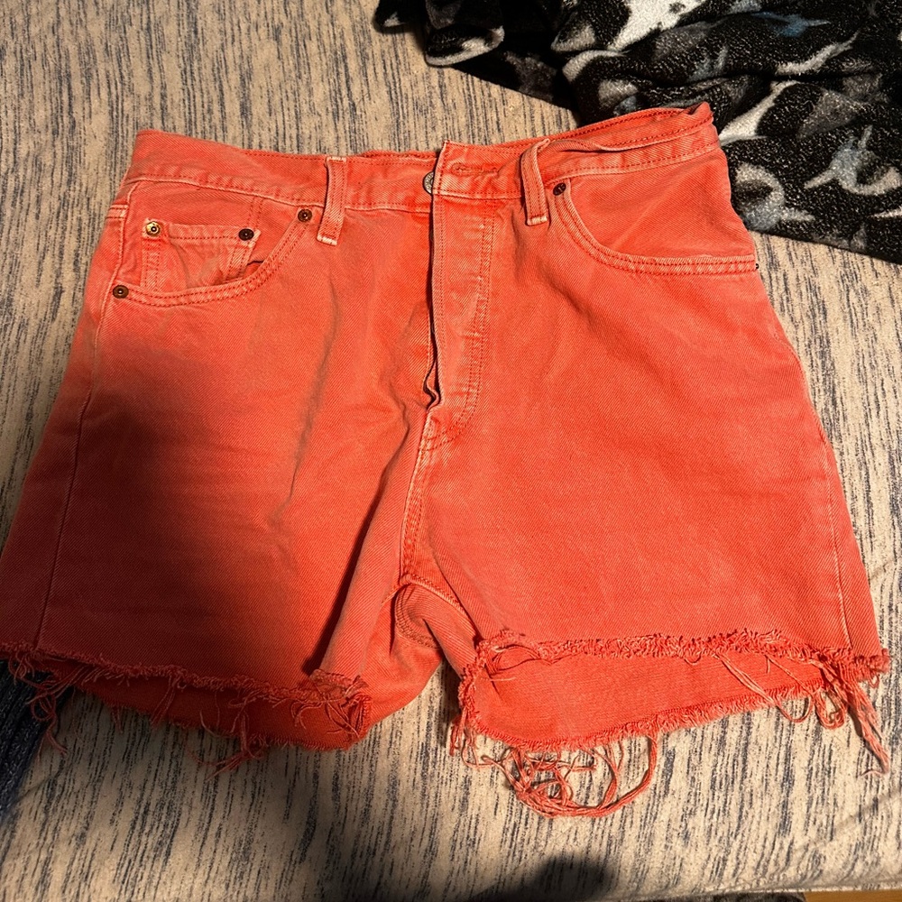 Pink Levi shorts